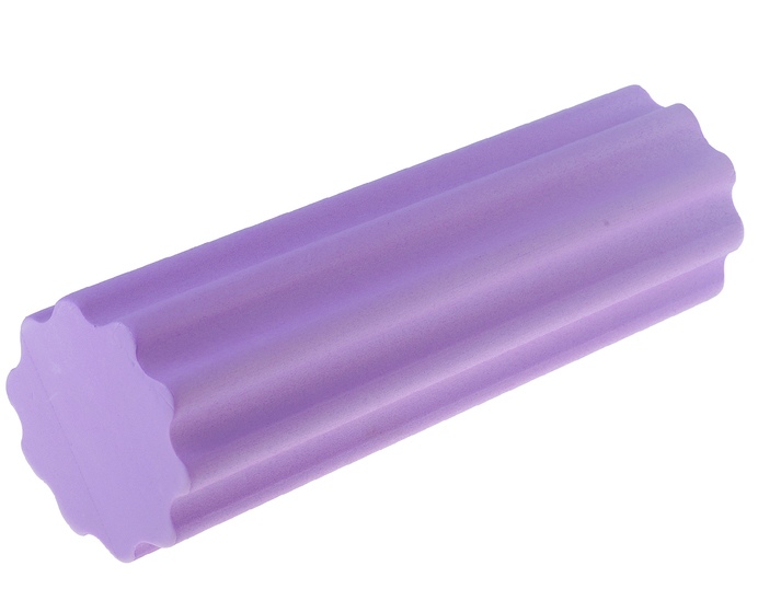 Роллер для йоги, массажный 45х15 см, цвет фиолетовый